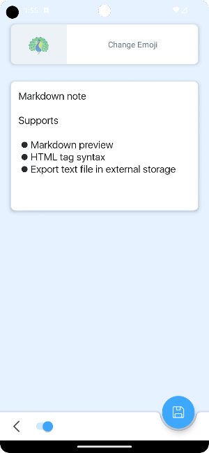 Markdown Note Screenshot 1
