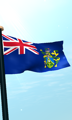 Pitcairn Flag 3D Wallpaper Screenshot 3