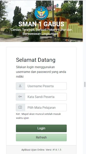 Exam Client SMAN 1 Gabus Screenshot 1