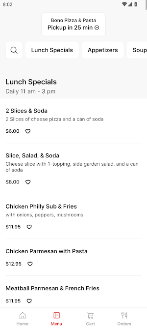 Bono Pizza & Pasta Screenshot 1