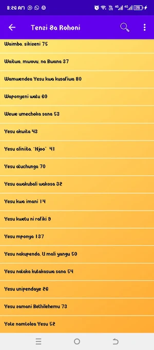 Nyimbo Za Tenzi Za Rohoni Screenshot 0