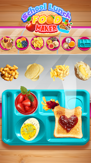 School Lunch Food Maker Kids Screenshot 1