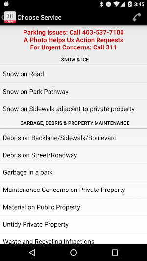 Calgary 311 Screenshot 1
