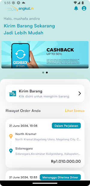 Angkut.in Screenshot 0