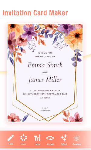 Invitation Card Maker: Ecards & Digital invites Screenshot 2