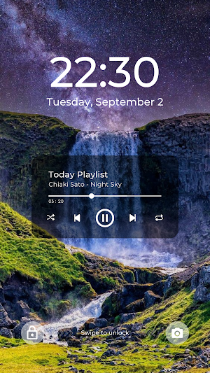 Aesthetic Waterfall Wallpaper Screenshot 0
