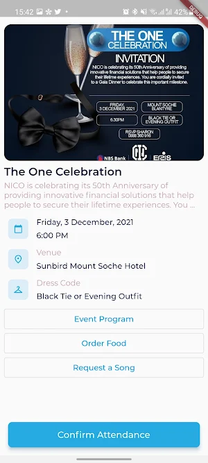 NICO Events Screenshot 1