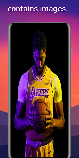 keyboard thème lakers players Screenshot 2