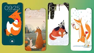 Cute Red Fox Wallpaper Screenshot 0