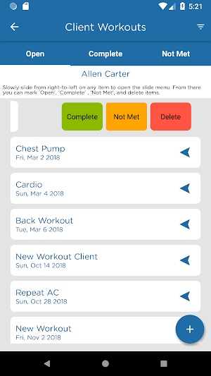Vosselman Personal Training Screenshot 2
