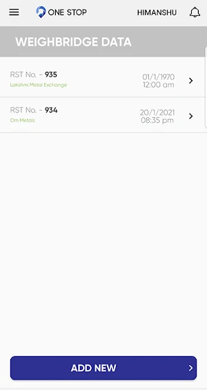 OneStop Weighbridge Screenshot 2