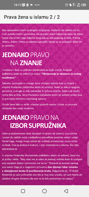 PRAVA ŽENA U ISLAMU Screenshot 3