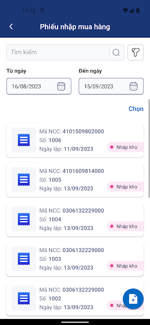 HoangGiangERP Screenshot 3