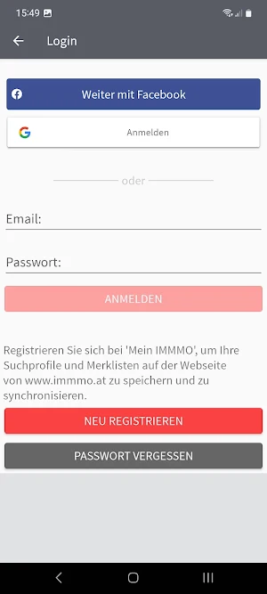 IMMMO.at 2.0 Screenshot 1