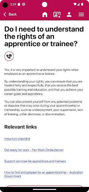 Apprenticeships Info Screenshot 2