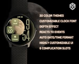 Liquid Glass Watch Face Screenshot 0