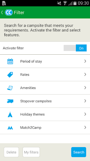 CampingCard ACSI Campsites Screenshot 2