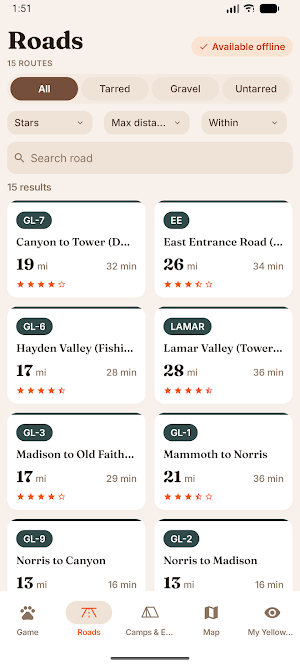 Yellowstone Safari Guide & Map Screenshot 3