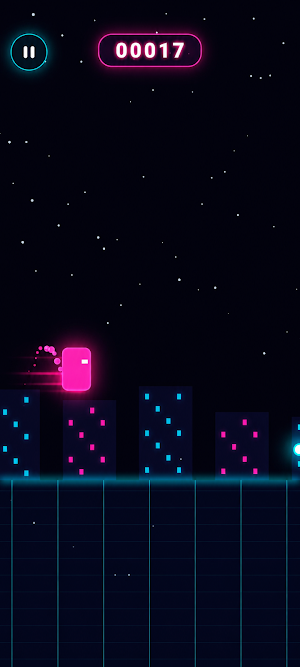 Neon Block: Carrera Infinita Screenshot 2
