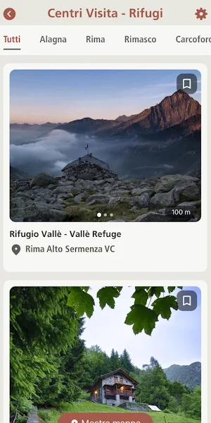 Parchi Valsesia Screenshot 2