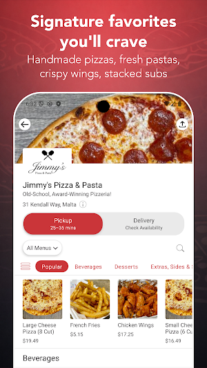 Jimmy's Pizza & Pasta Screenshot 1