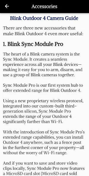 Blink Outdoor 4 Camera Guide Screenshot 2