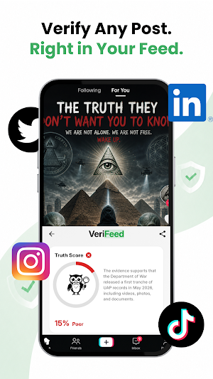 VeriFeed: Fact Checker Screenshot 1