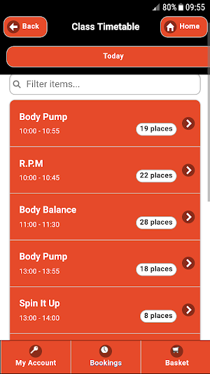 Kingfisher Fitness Club Screenshot 2