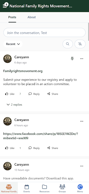 Family Rights Community Screenshot 2