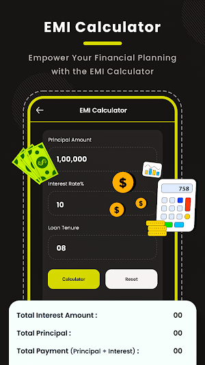 LoanGrow - EMI Loan Calculator Screenshot 2