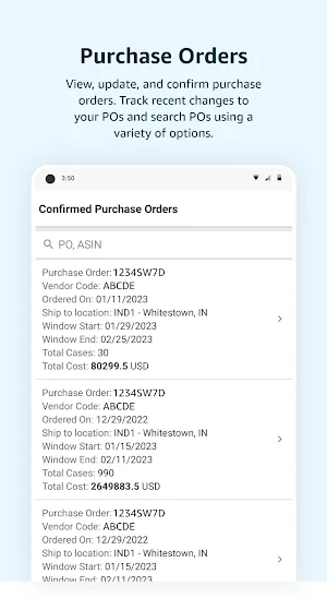 Amazon Vendor Screenshot 2