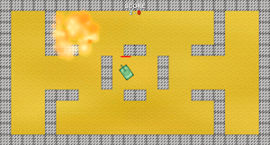 1990 Tank Shooter Raid Battle Screenshot 2