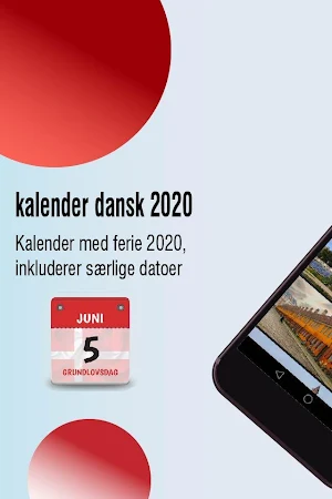 kalender dansk 2020, kalender med helligdage Screenshot 0