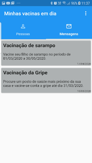 Vacinas em dia Screenshot 2