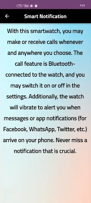 DXPICR Smart Watch guide Screenshot 2