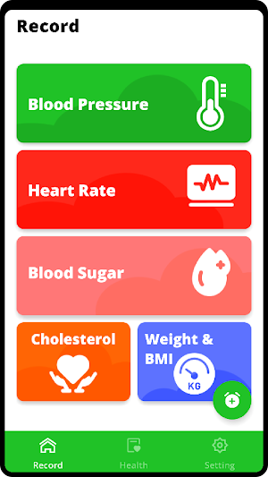 Blood Pressure Monitoring App Screenshot 0