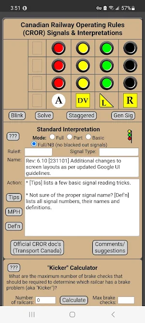 Canadian Railway Signals CROR Screenshot 0