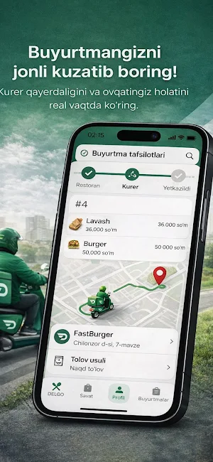 DELGO — Ovqat Buyurtma Screenshot 2