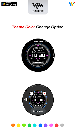 SamWatch Digital Glow Screenshot 3