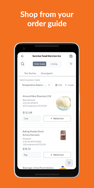 Sunrise Food Service Screenshot 1
