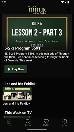 Les Feldick Through the Bible Screenshot 0