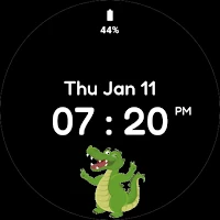 Animated Crocodile Watch Face