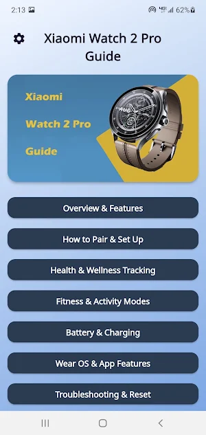 Xiaomi Watch 2 Pro Guide Screenshot 0