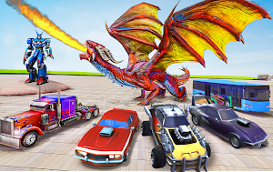 Robot Car Transformation: 3D Transformation Games Screenshot 1