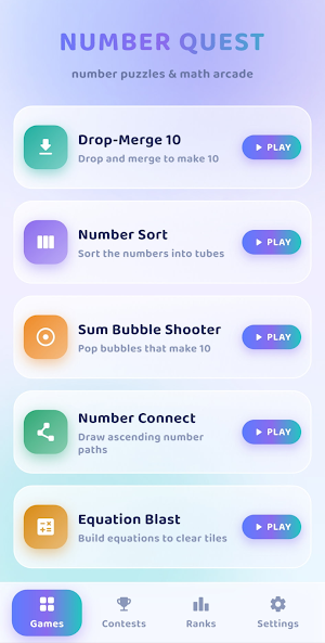 Number Quest: Math Games Screenshot 0