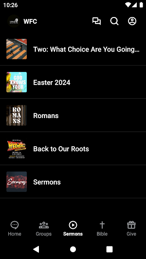 Wyandotte Family Church Screenshot 2