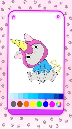 Cats Unicorns Coloring Book Screenshot 1