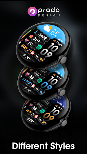 PRADO 68 Digital Watch Face Screenshot 3