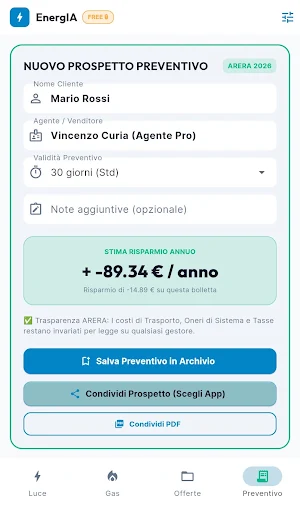 EnergIA: Bollette Luce e Gas Screenshot 1