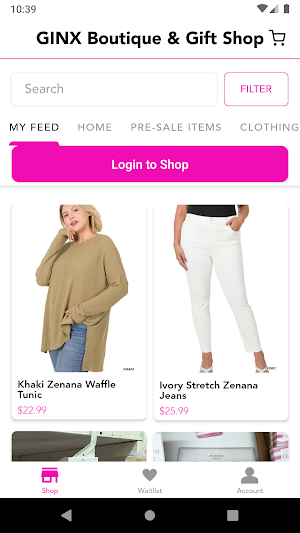 GINX Boutique & Gift Shop Screenshot 1